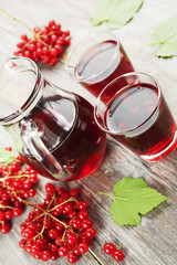 Medicinal drink fresh viburnum