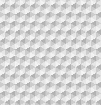 Paper hexagonal pyramids. Seamless vector pattern background. 3D relief.