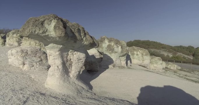 Zeolite rock phenomenon -The Stone Mushrooms is located in Rhodope Mountains  near Beli Plast village, Bulgaria
