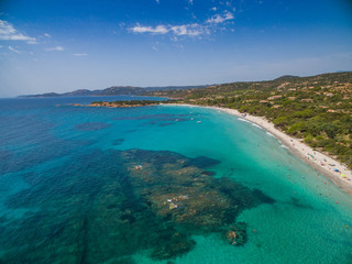 Strand von Palombaggia im Süden der Insel Korsika
