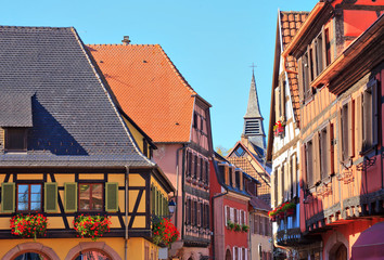 Naklejka na ściany i meble Kaysersberg, Haut-Rhin, Alsace