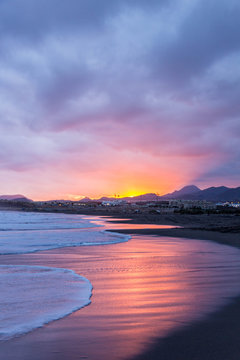 Hypnotic Vertical Sunset