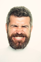 Obraz premium Man with long beard and mustache.