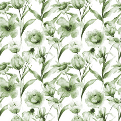 Seamless pattern with Wild flowers