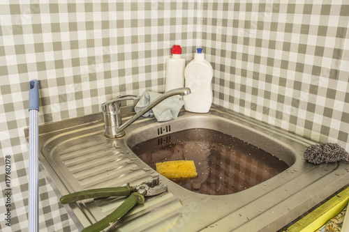 The Clogged Kitchen Sink Clogged Pipes Problems With The