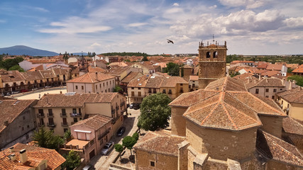 Riaza village in Segovia province, Spain