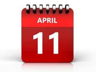 3d 11 april calendar