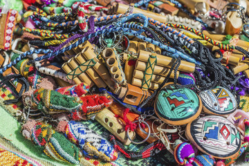 Souvenirs in Purmamarca, Jujuy, Argentina.