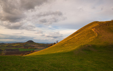 Fototapeta na wymiar View from the top of Rana hill. Czech Republic