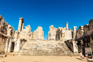 Ruins of  the Apollo Temple in Didyma, Turkey.
