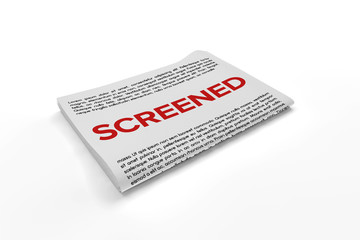 Screened on Newspaper background