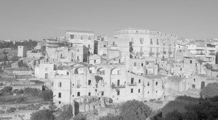 Panorama of the city of Gravina in Puglia, in Italy