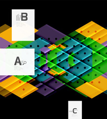 Color triangles background design