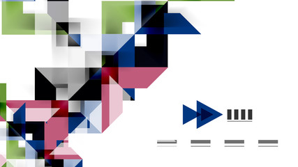 Fototapeta premium Business presentation geometric template