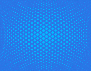 Halftone vector illustration, blue Gradient Texture, Dotted, Pop Art blue Background. Background of Art. Seamlessly Repeatable. AI10