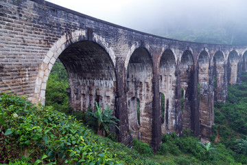 Fototapeta na wymiar Railway Viaduct bridge, Ella, Sri Lanka