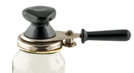 Glass Jar and can lid closing machine