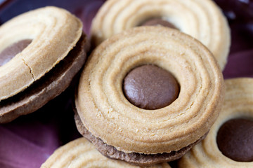 Two-color biscuits.