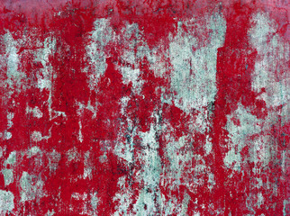 Naklejka premium Old concrete grunge red wall