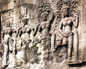 Angkor Dancing Apsara decoration, Cambodia