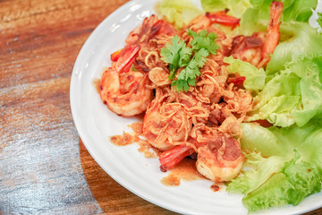 Crispy fried shrimps