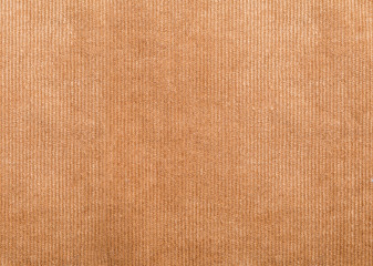 Close up shot of brown worn cord fabric