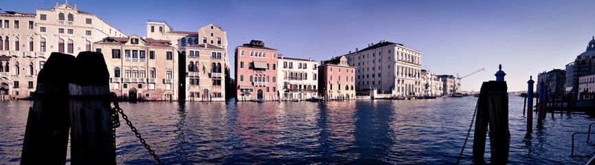 Panoramic View of Canal in Venice