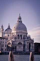 Fototapeta na wymiar Dome of the Basilica Santa Maria in Venice