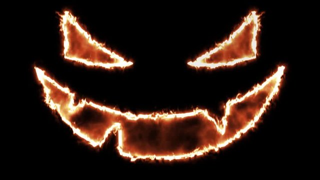 spooky halloween pumpkin face background