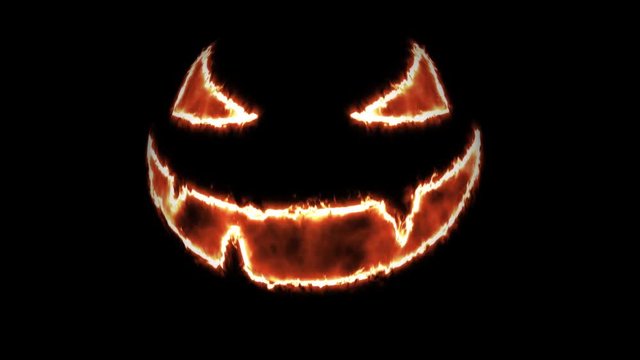spooky halloween pumpkin face background