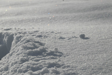 snow pure white closeup with traces