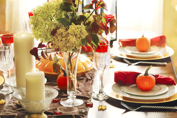Thanksgiving table setting