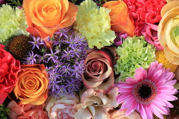 pastel wedding flowers