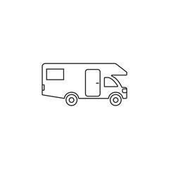 Caravan icon. Motor Home icon