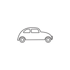 Car icon. Mini small urban city vehicle icon
