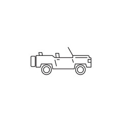 army 4x4 car icon