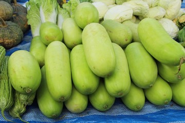 Winter melon for cooking in the market
