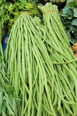 Long bean for cooking in the market