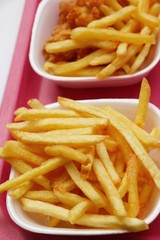 French fries is delicious in the market