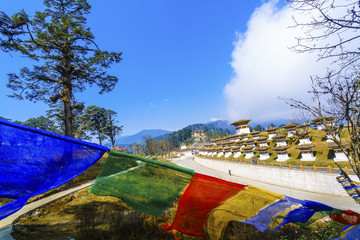 Dochula pass - Bhutan. March 20, 2016
