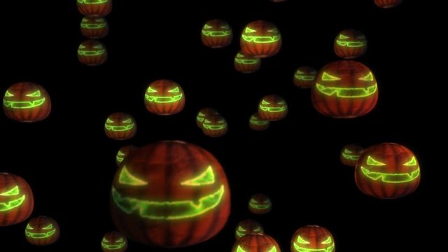 spooky halloween pumpkin face background