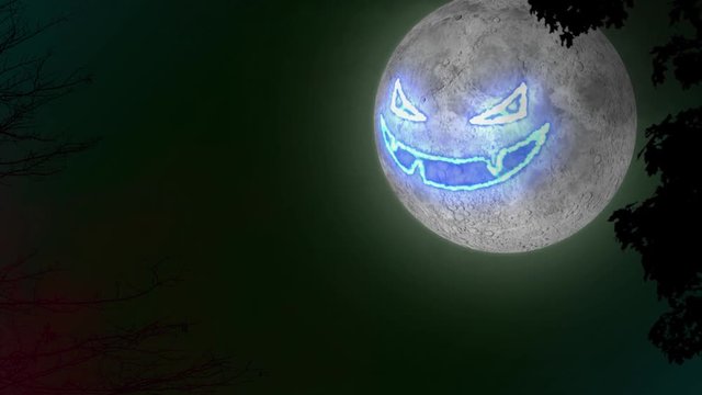 spooky halloween pumpkin face background
