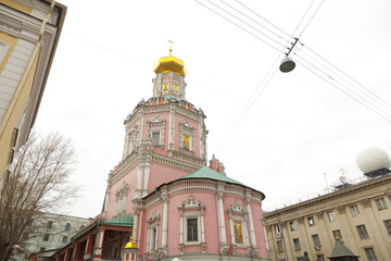 Fototapeta na wymiar Epiphany Monastery in Moscow.