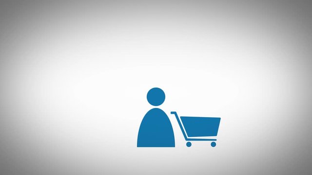 social media buisness pictogram symbol icon 4K