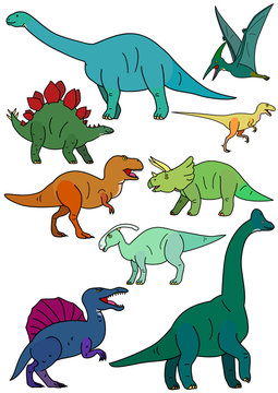 dinosaur elements set