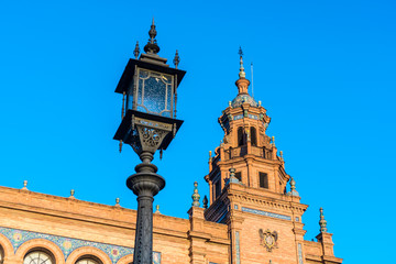 Fototapeta na wymiar Spain Square in Seville, Andalusia, Spain.
