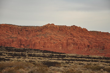 Red mountains in Utah