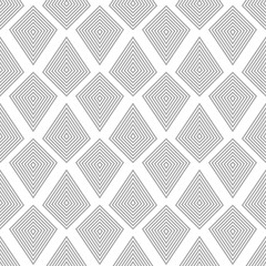 Gray on white geometric ornament. Seamless pattern
