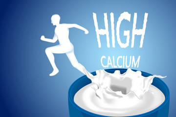 Milk splash, High calcium Milk