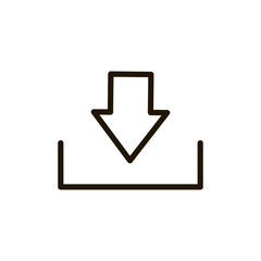 Flat line icon